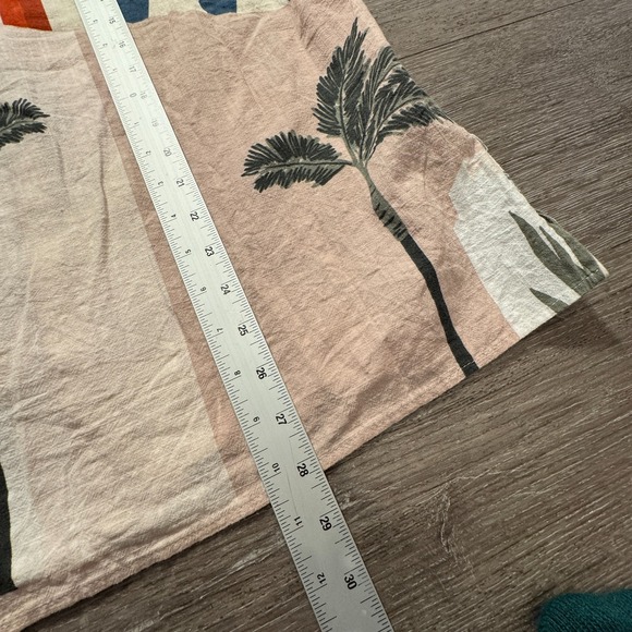 Zara Shirt Mens Large Camp Button Knit Resort Vacation‎ Camp Collar Beach Costal - Picture 6 of 8